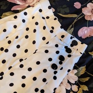 Zara cropped polkadot dress pant, size medium